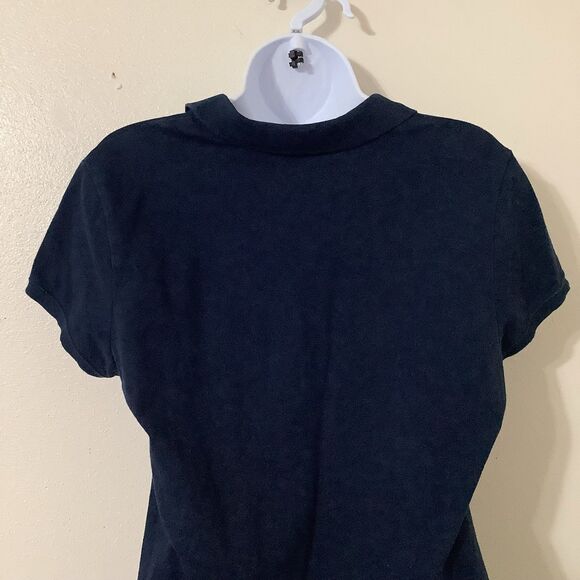 Vintage Y2K Aéropostale Navy Preppy Academic Butterfly Embroidered Polo Shirt XL - Picture 5 of 8